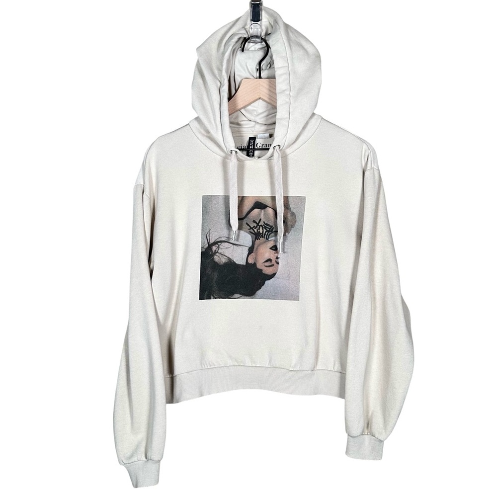 ARIANA GRANDE Cropped “Thank U, Next” Album Hoodie